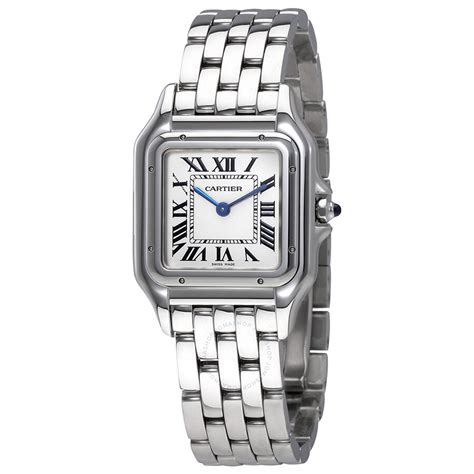 silver cartier watch|cartier watch cost.